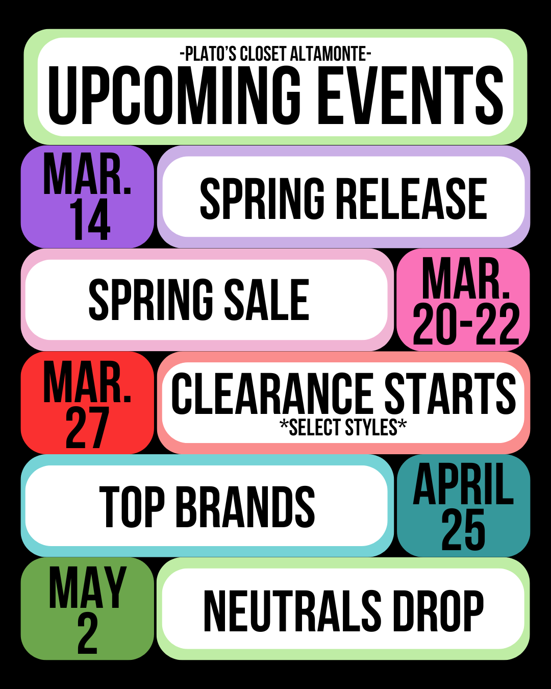 Upcoming Events